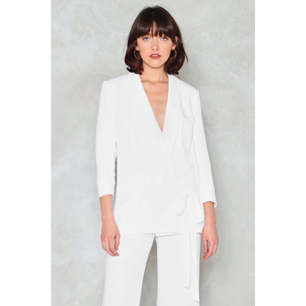 Nasty Gal Tie Waist Blazer